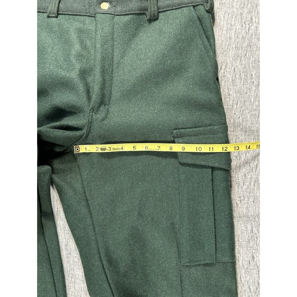 Vintage Codet Cargo Pants Mens 38x33 Green Wool Hunting Utility Heavyweight - Picture 10 of 16